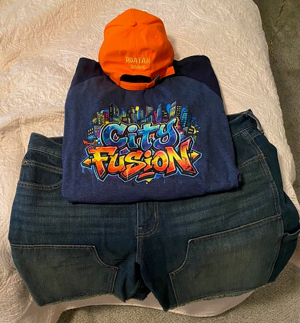 Live Rascal - Midnight "City Fusion" 3/4 sleeve raglan shirt