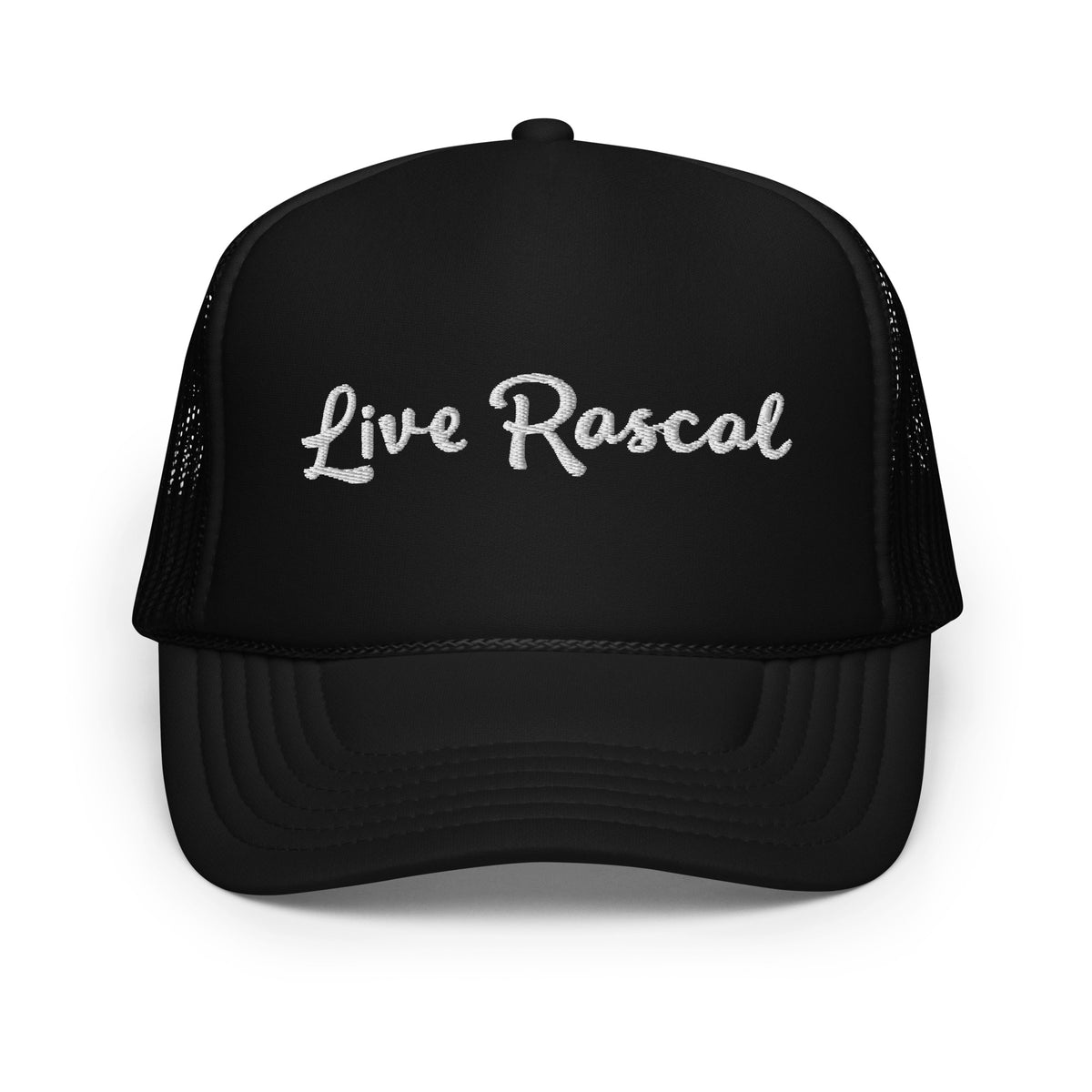 Tiny Rascal Hat Live Rascal - Black foam trucker hat