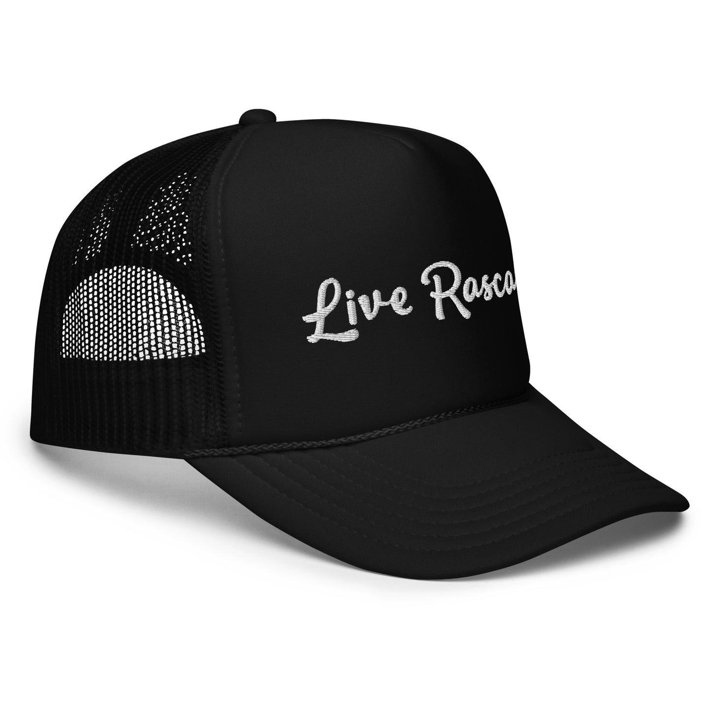 Live Rascal - Black foam trucker hat