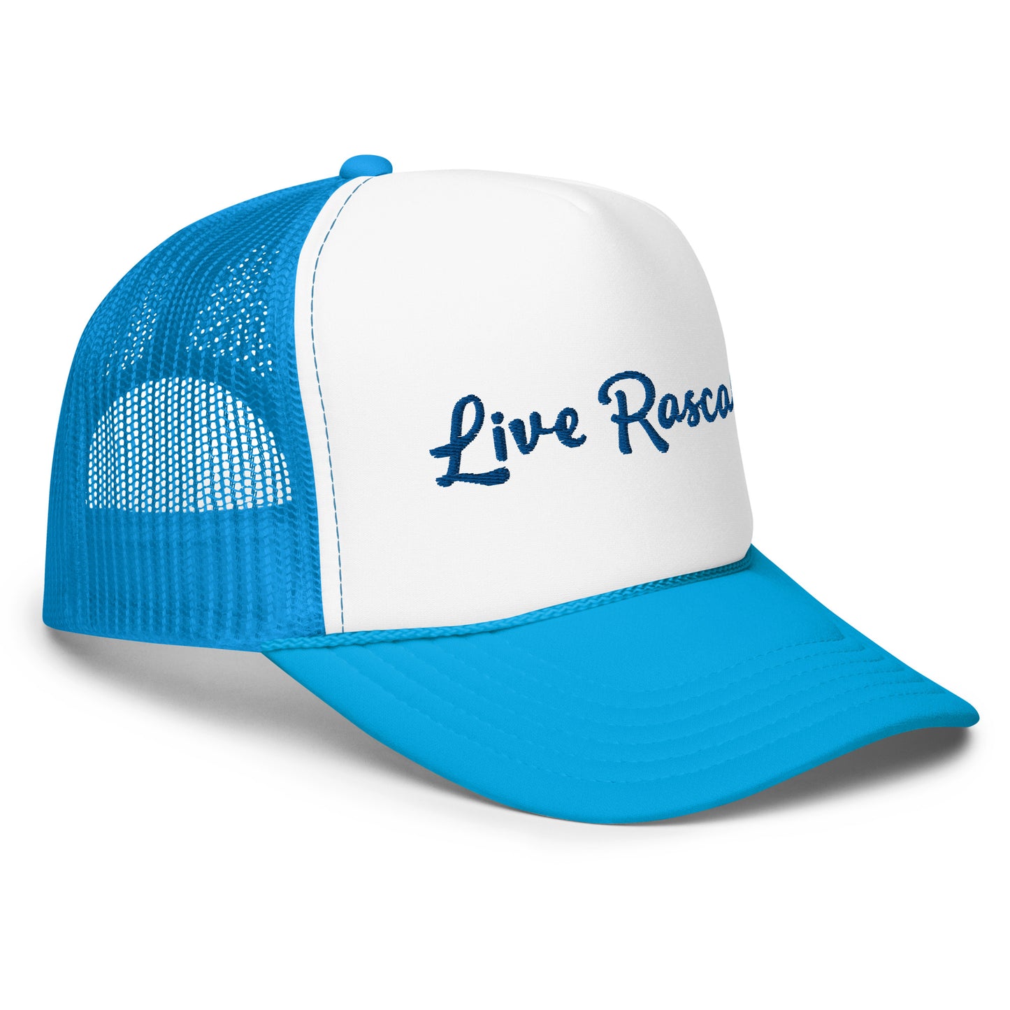 Live Rascal - Sky Blue foam trucker hat