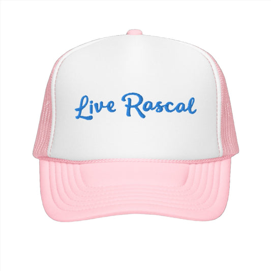 Live Rascal - Pink foam trucker hat