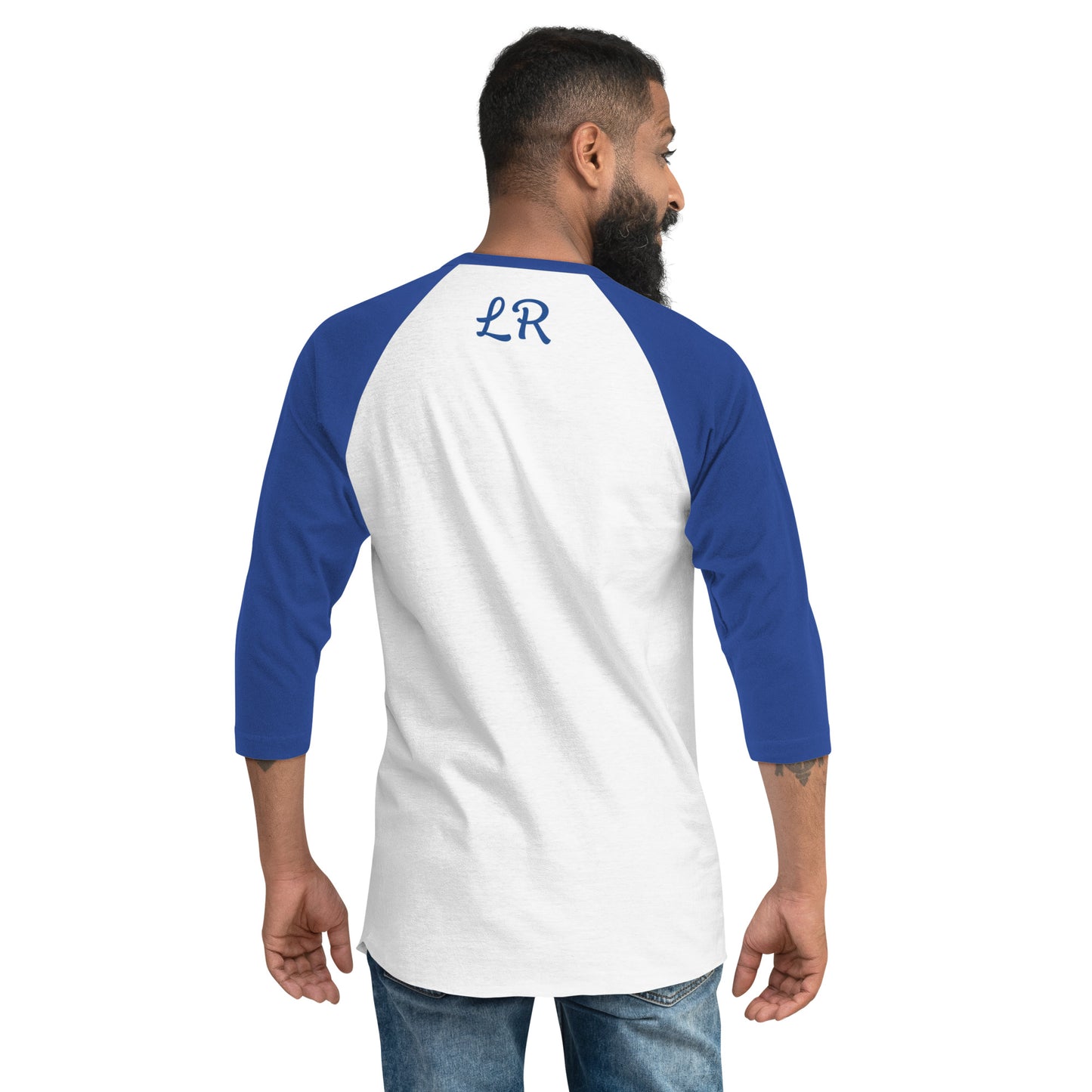 Live Rascal - Blue/White 3/4 sleeve raglan shirt