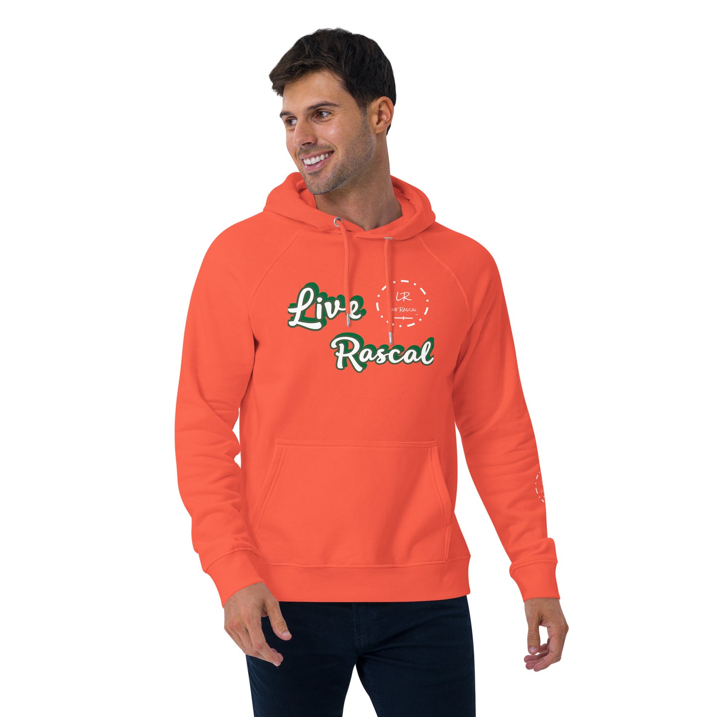 Live Rascal - Burnt Orange eco unisex hoodie