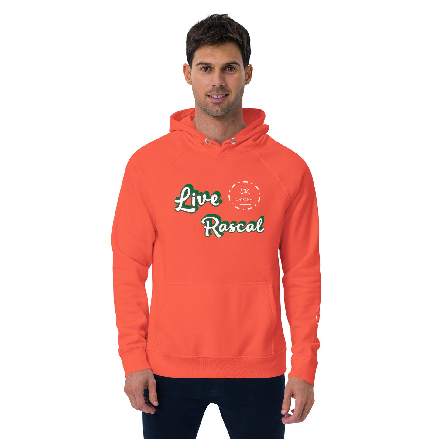 Live Rascal - Burnt Orange eco unisex hoodie