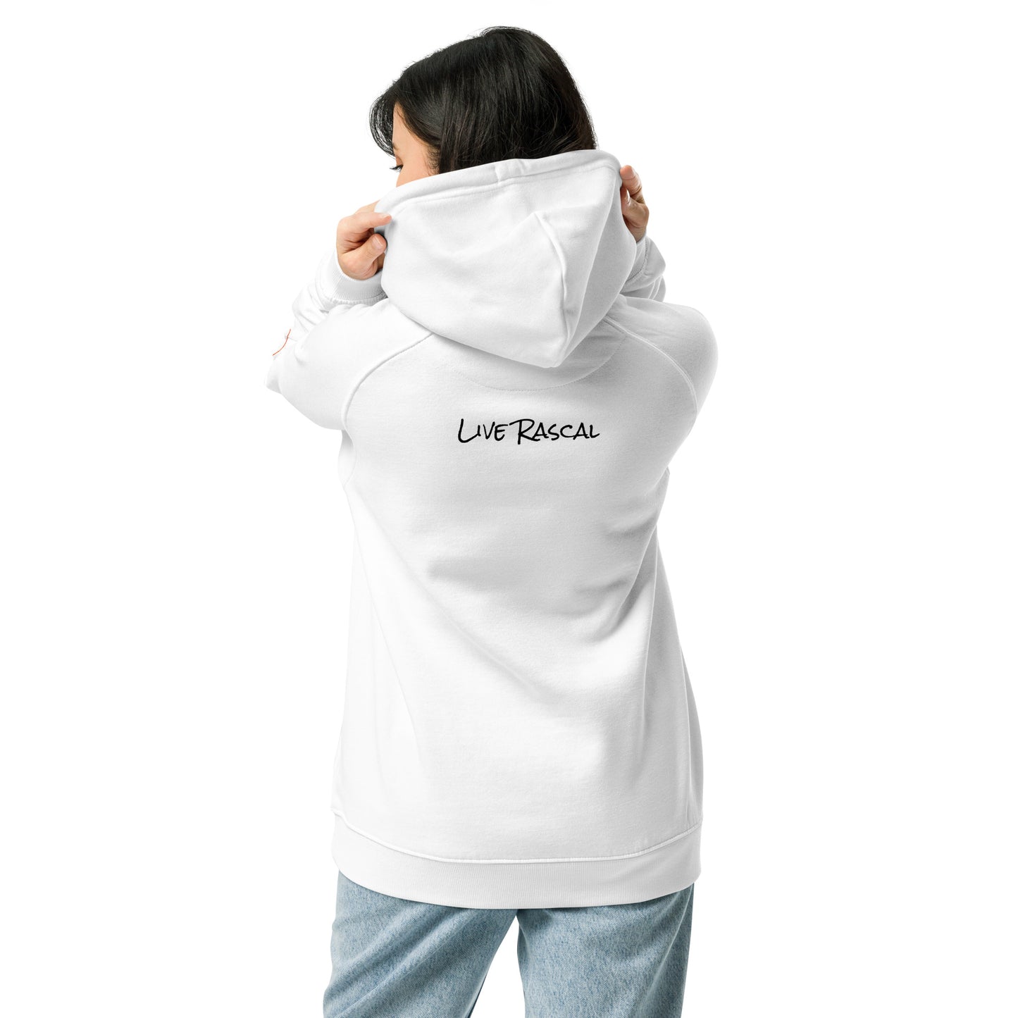 LR - 80 Girls Deep "Tiger Fusion" Women's eco raglan hoodie