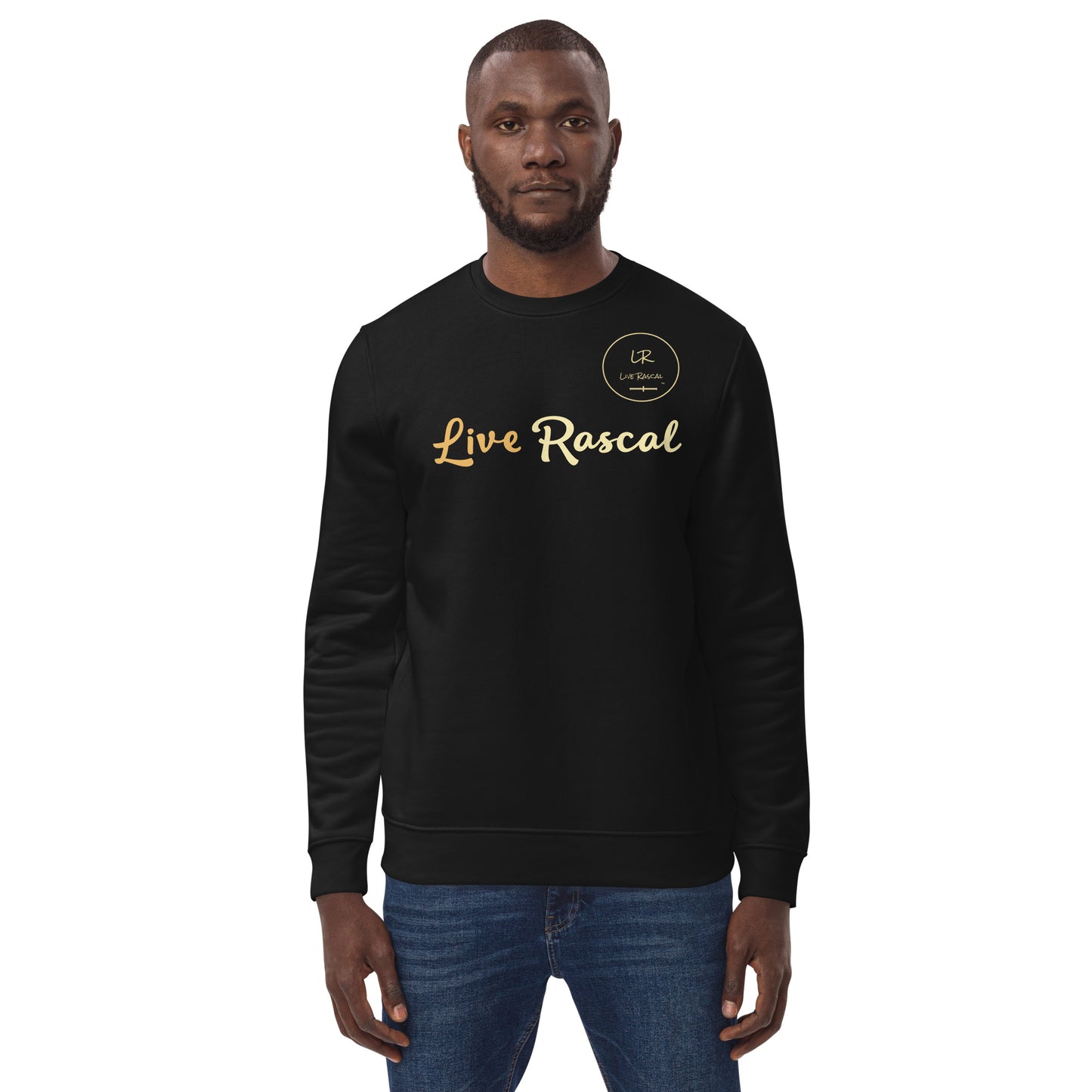 Live Rascal - "Standing on Business" - Black eco sweatshirt