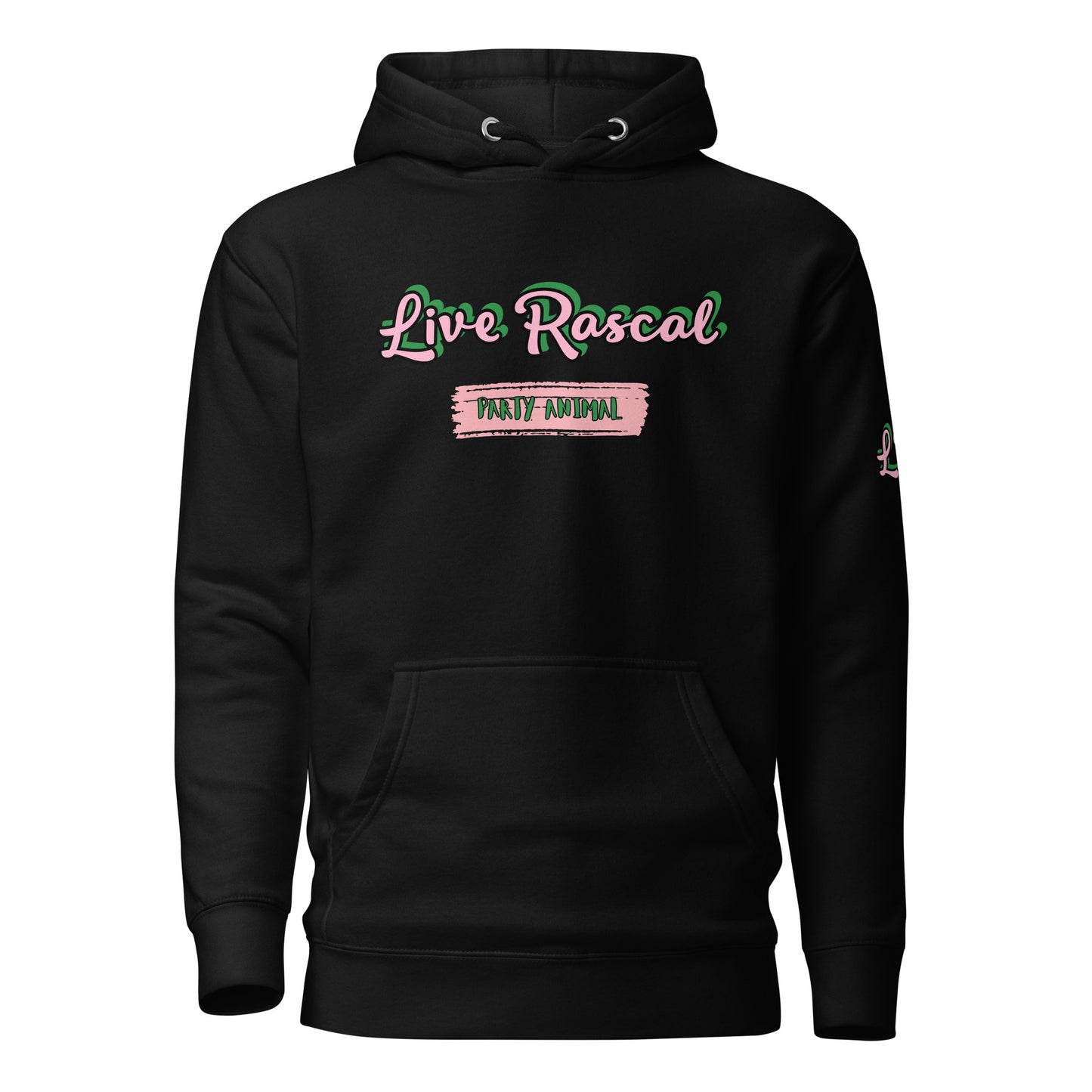 LR - "Party Animal" Black Unisex Hoodie