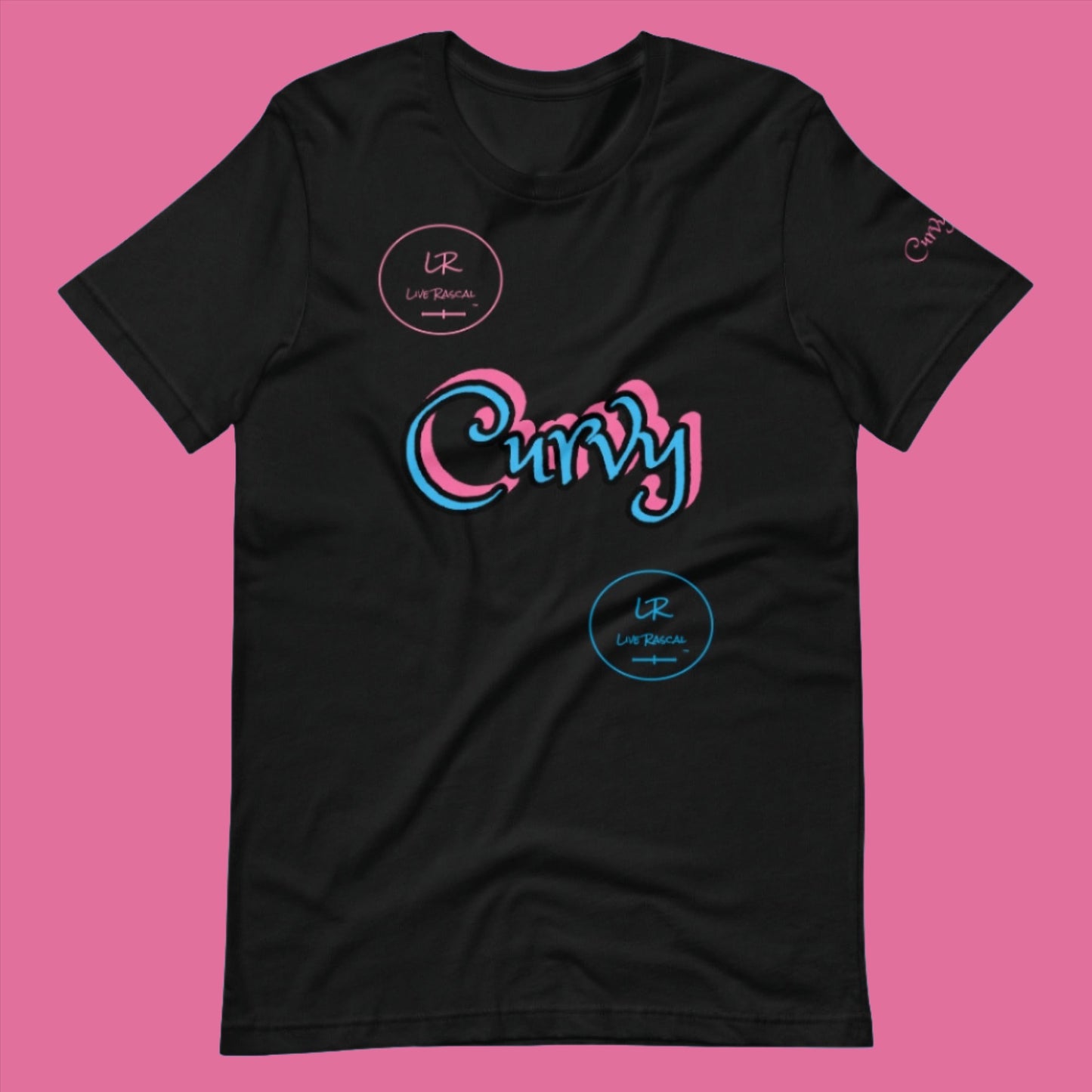 Live Rascal - "Curvy Fusion" Women's T-Shirt (Black)