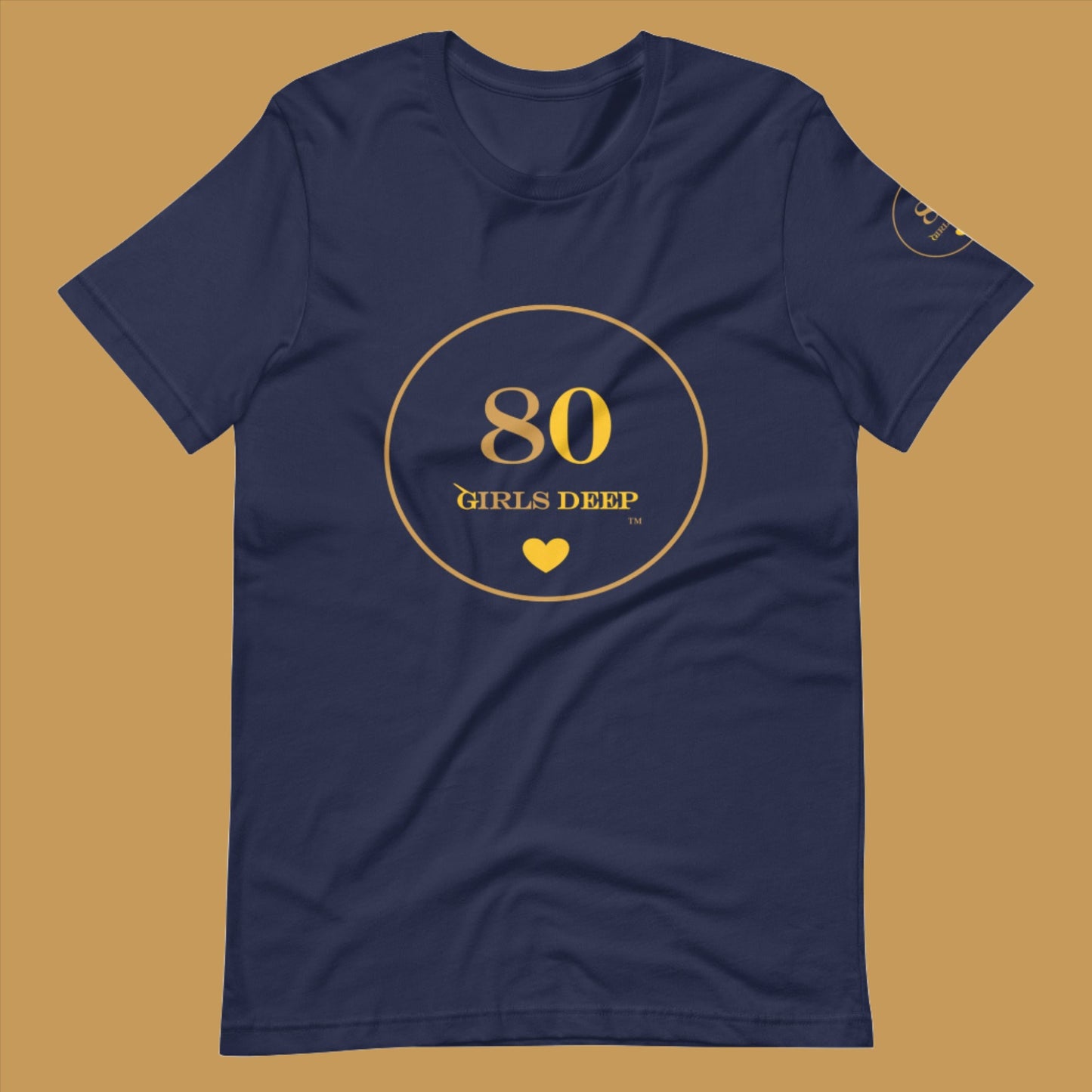 Live Rascal -  80 Girls Deep  "Navy Gold" Women's t-shirt