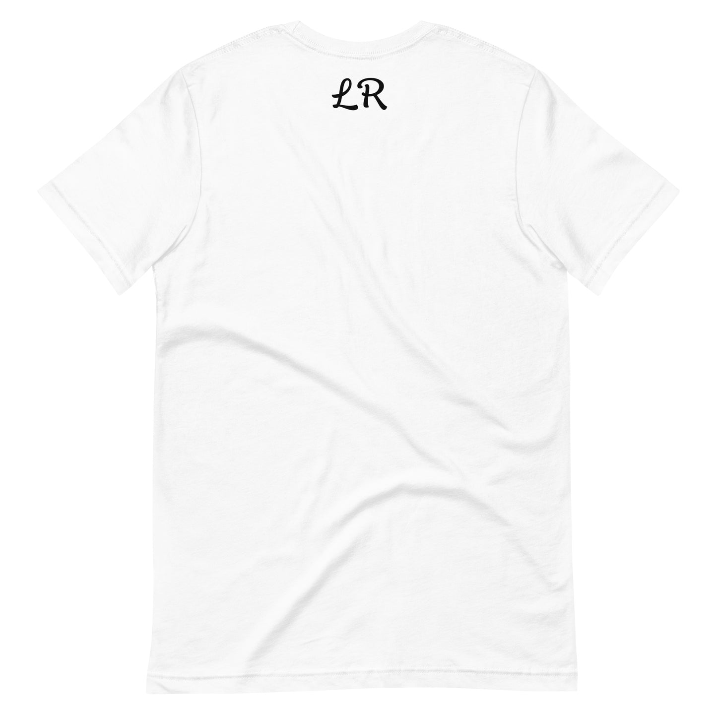 LR - White (Black letters) Unisex t-shirt