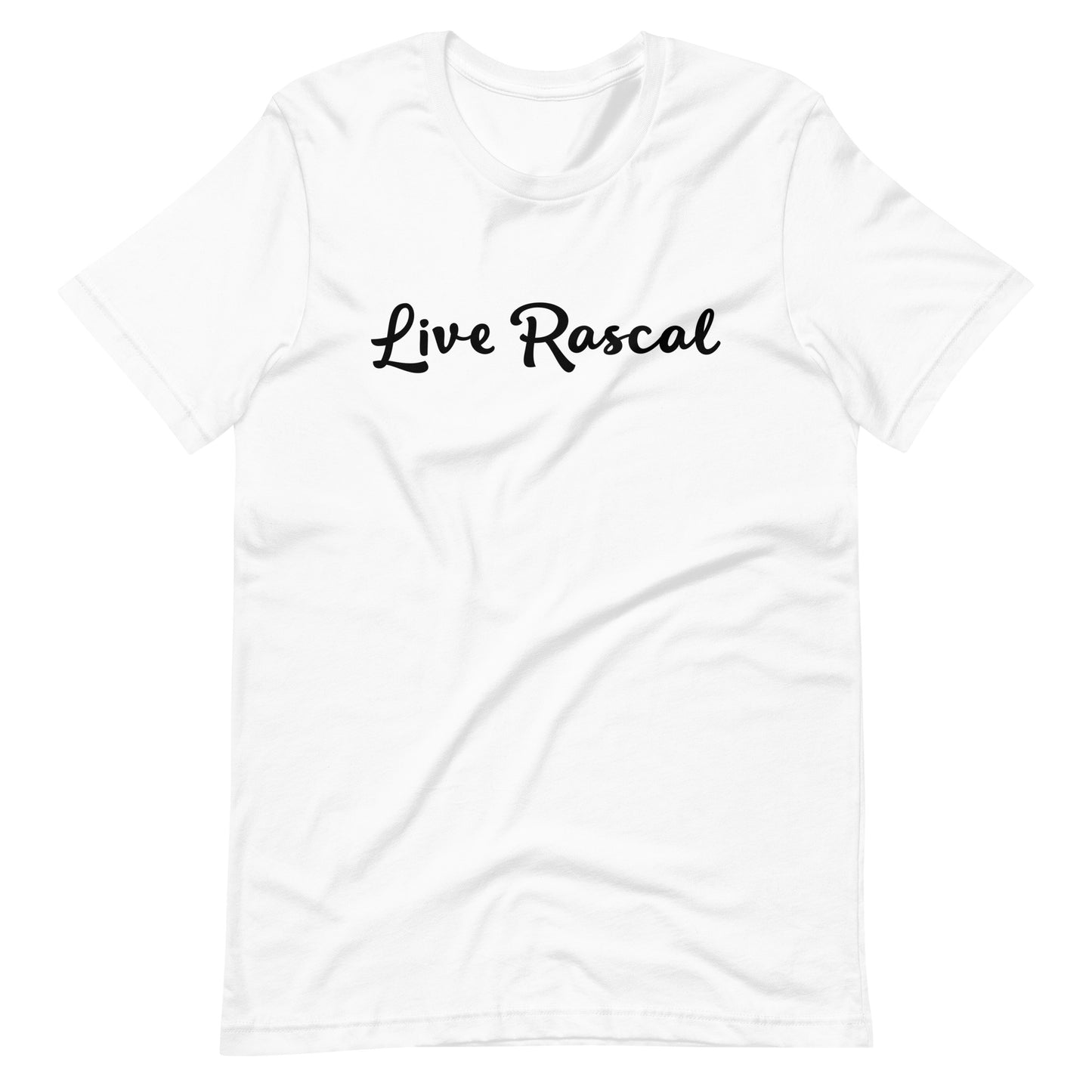 LR - White (Black letters) Unisex t-shirt