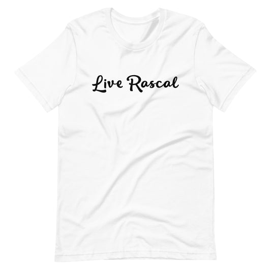 LR - White (Black letters) Unisex t-shirt