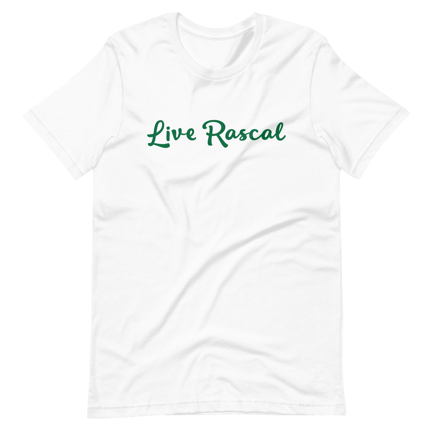 LR - White (Green Letters) Unisex t-shirt