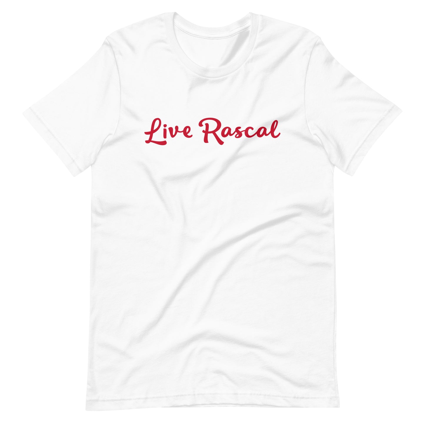 LR - White (Red Letters) Unisex t-shirt