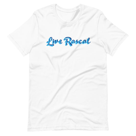 LR - White "Aqua Navy" Unisex t-shirt