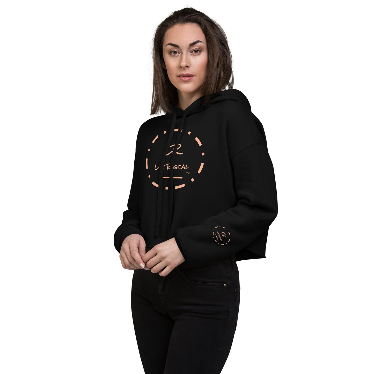 Live Rascal - "Rose Gold" Women's Crop Hoodie