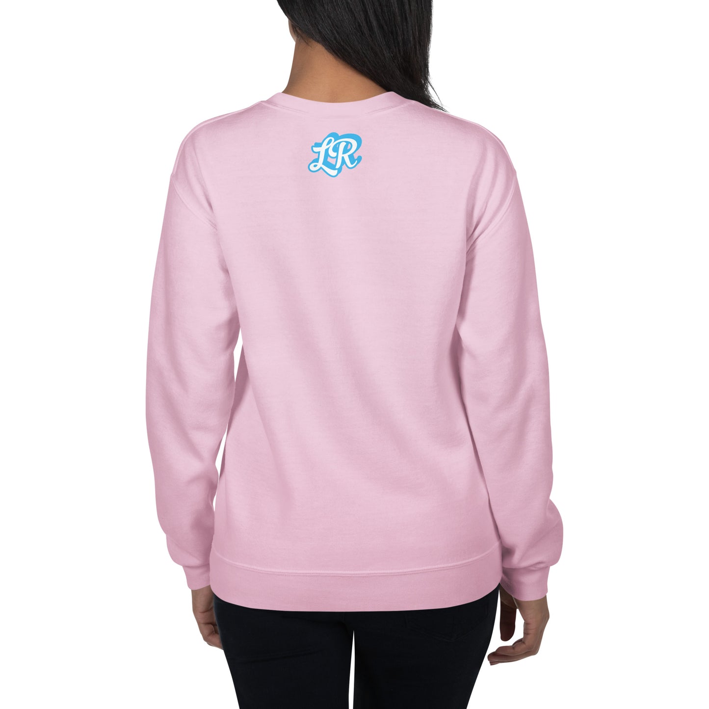 Live Rascal - "Blue Diamond" Women's Pink Sweatshirt