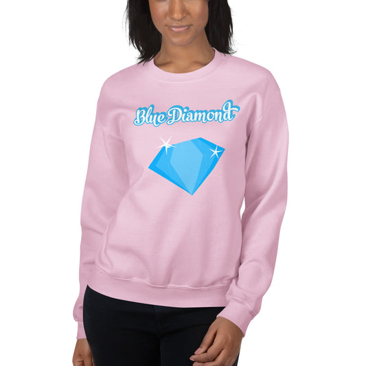 Live Rascal - "Blue Diamond" Women's Pink Sweatshirt