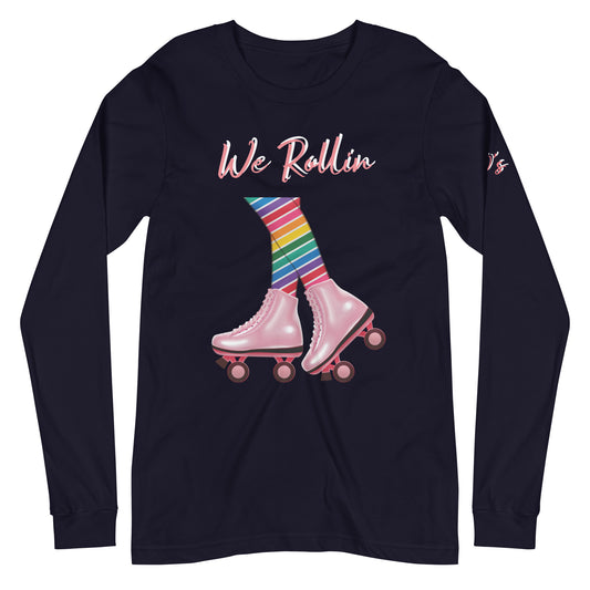 Live Rascal - 80's "We Rollin" Navy Long Sleeve Tee