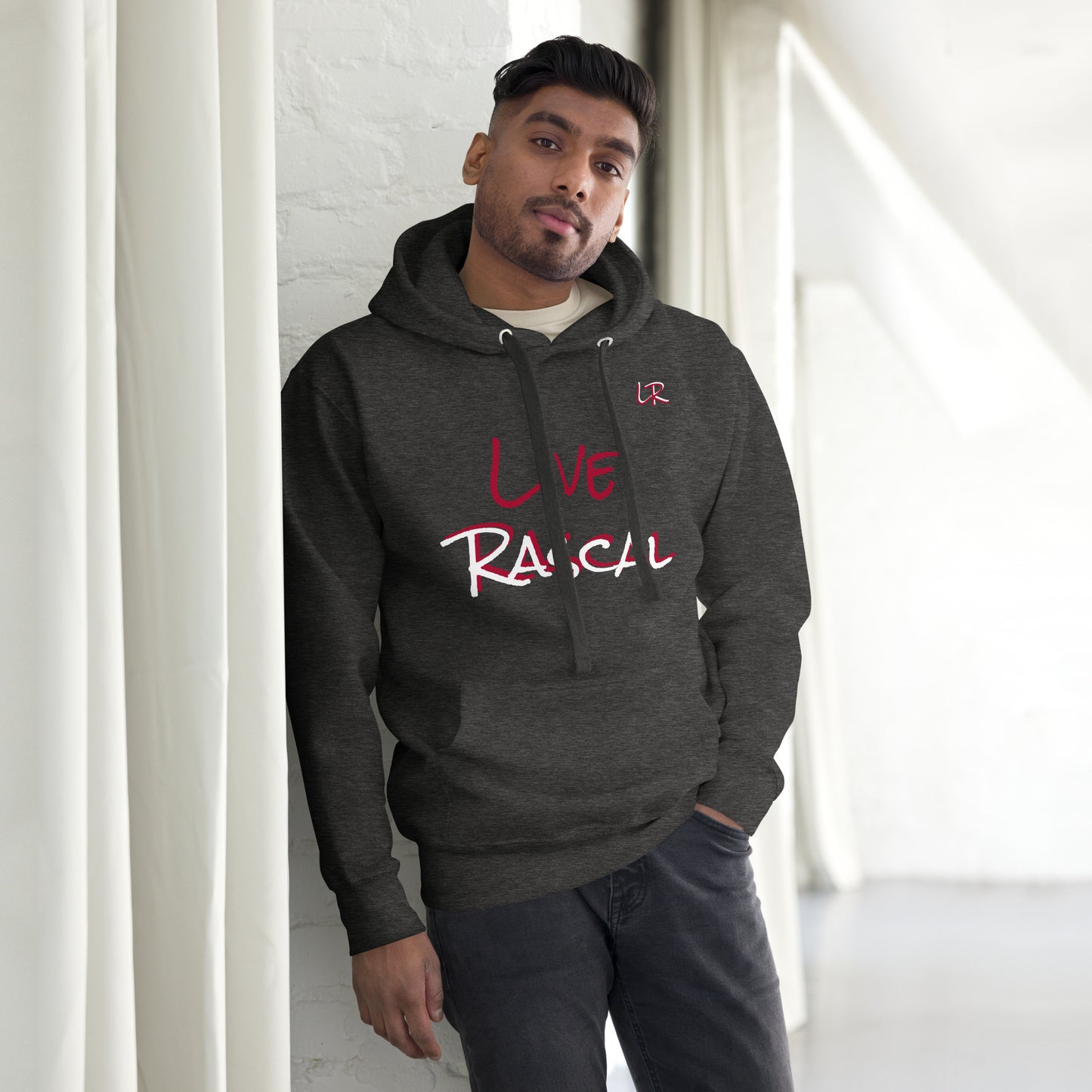 Live Rascal " Charcoal Fusion" Hoodie